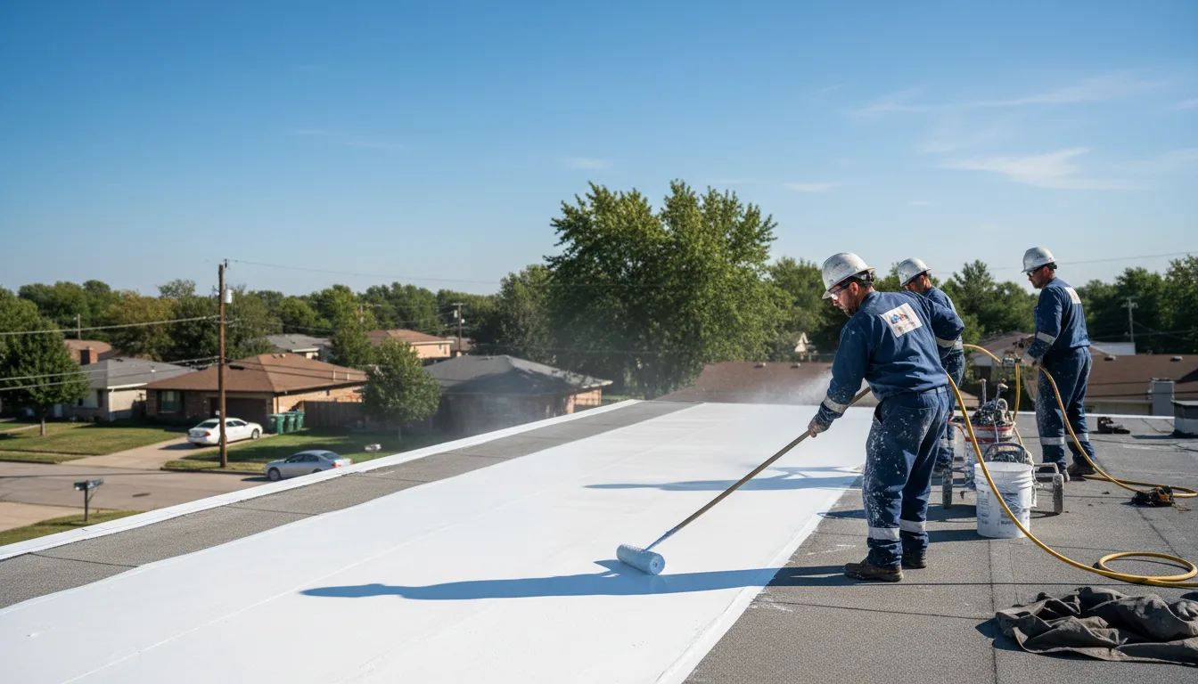 Commercial roof coating in Ingalls, MI near me